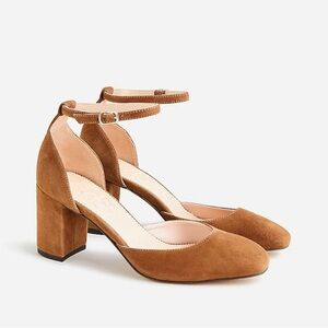 J Crew Maisie ankle-strap heels in Italian suede Size 8